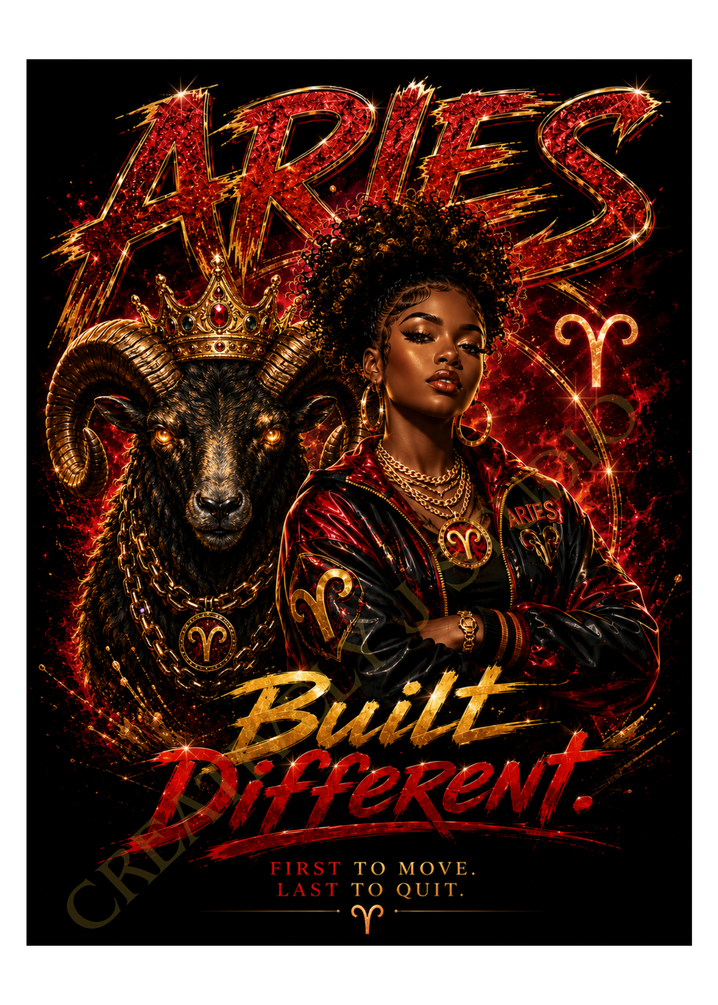 Aries: Built Different Tee