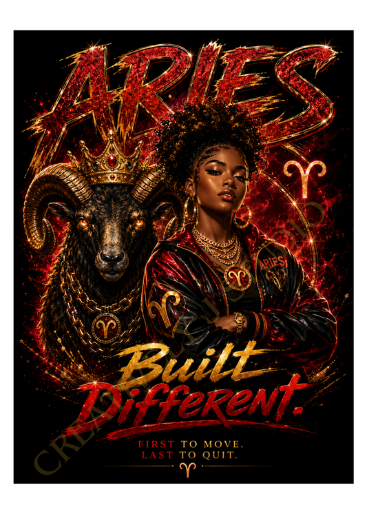 Aries: Built Different Tee