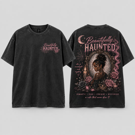 Beautifully Haunted Heavyweight Washed Tee